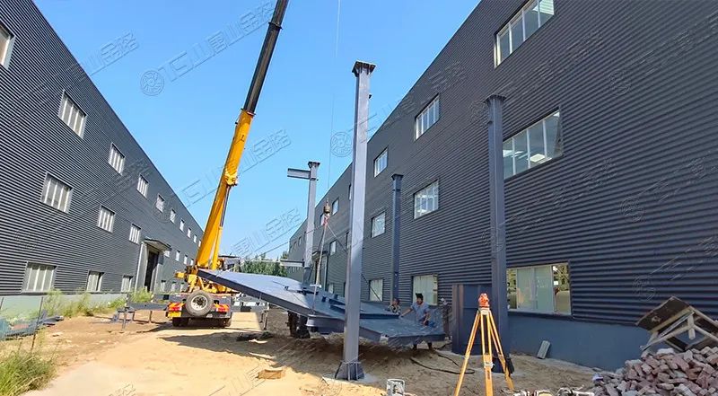 唐山金路廠區(qū)打造小型制砂樓，供客戶帶料試機